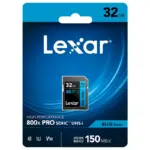 Lexar 800x Pro SDXC UHS-I Card - 150 MBPS